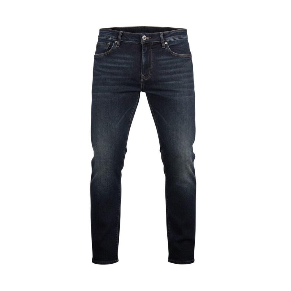Fried Denim Slim Fit Jeans Mens 36x30 Dark Wash Stretch Blue Denim
